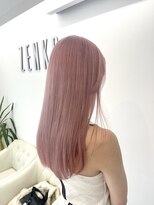 ゼンコー オモテサンドウ(ZENKO Omotesando)&nbsp;ロングカット/ペールピンク／ピンクカラーブリーチ