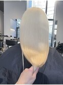 ミルクティーベージュケアブリーチハイトーンカラーダブルカラー