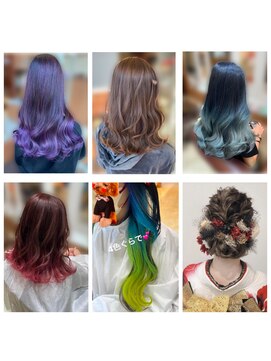 アリア トータルビューティー(Aria total beauty) 特殊カラー、ヘアセット