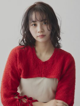 トナリ(tonari) ニュアンスパーマ ミディアムレイヤー 顔周り【鹿児島中央駅】