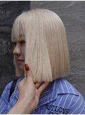 ブリーチ一回で作るホワイトブロンド/表参道