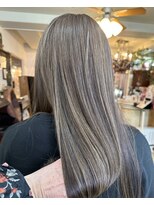 アルファ インタラクティブ エム フラワー(ALUFA interactive.M Flower)&nbsp;20代30代40代髪質改善トリートメント艶感ストレート透明感ロング