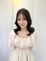 アイユー(ii+U)&nbsp;レイヤーカット シースルー前髪　チョコレートベージュ