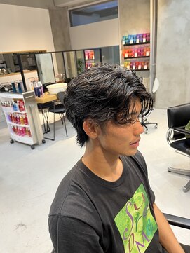 エリマ 調布(elima) 調布メンズニュアンスパーマフェザーパーマセンターパート20代