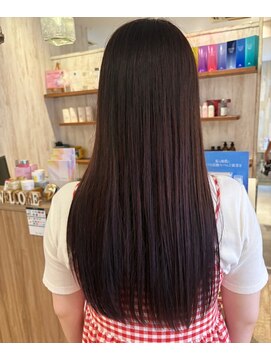 サリュー バイ イザ(Salut by IZA) ブリーチなしボルドカラー似合わせカットロング