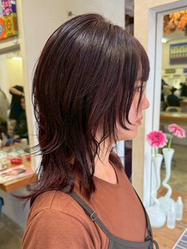 キサイ バズ(kisai BUZZ) 透明感カラー/ダークブラウン/ロングウルフ