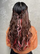 kotona【コトナ】&nbsp;ハーフアップヘアアレンジハーフアップヘアセット三つ編みリボン