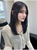 レイヤーカット 艶カラー 艶髪 顔周り 髪質改善 博多美容室
