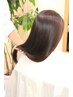 【人気No.4】頭皮にやさしいヘアカラー+カット+ストレート¥24,970→¥18,800