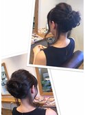 大人っぽいヘアセット♪