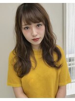 ラルジュ(large)&nbsp;【large】大人かわいいゆるふわカール/柔らかベージュセミロング