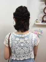 美容室あーるびーる 花水木 ハーフアップ