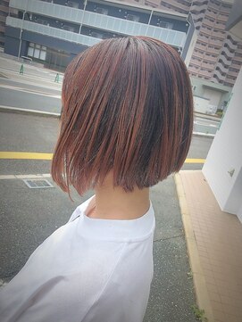 ポンテ 福岡西店(ponte) 切りっぱなしボブ　お洒落ヘアー