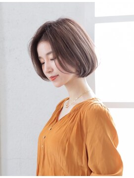 ハピネスフィール 宇治店(Happiness FEEL) 大人可愛い20代30代40代Aラインボブマロンベージュ京都宇治