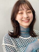 ヒューマン トシマエン 練馬 豊島園(HUMAN)&nbsp;大人可愛い/外はねボブ/ピンクベージュ/暗めカラー