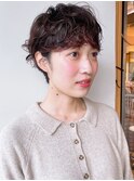 【morio原宿】かっこいい　マッシュショート　50代　パーマ