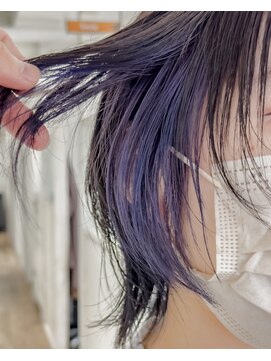 ゴウトゥデイ 横須賀店(GO TODAY) ウルフカット / ラベンダーカラー #イヤリングカラー