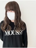 ココアブラウンと細めのハイライト