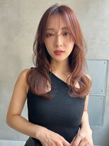 マイルス(MILES) 【MILES】ピーチベージュx愛されバング