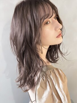 パーク(PARK) 【PARK】ミディアムレイヤー×ラベンダーベージュ