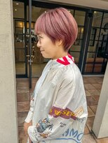 リベルテ(Liberte)&nbsp;《Liberte》ベリーショート/ダブルカラー/ピンクベージュ