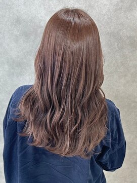 ラル 水戸県道50号店(Lalu.) 黒髪/ボブルフ/ネビージュ/小顔/ワンレン/水戸/髪質改善/前髪