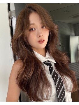 サイン 渋谷(SIGN) ザクザクレイヤーカット巻き方簡単ミディアムロング韓国表参道