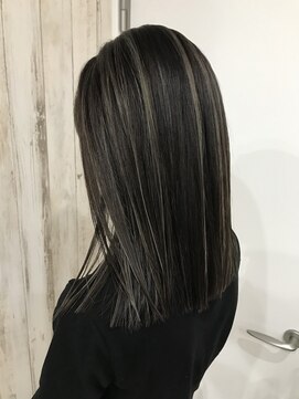 マルフェ 天王寺(marfe) 大人っぽダークグレージュハイライト#透明感カラー/髪質改善