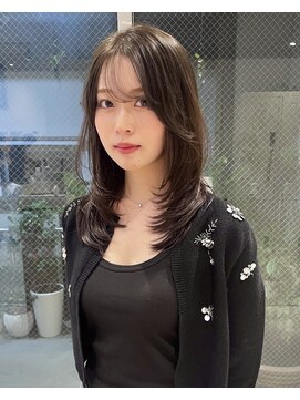 グリーン 町田(green) 【ミディアム】ワンカールで小顔レイヤー