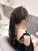 ヘア サロン クラン ソア 心斎橋店(hair salon clan soar)&nbsp;ポニーテール【クランソア】ヘアメ/ヘアセット/心斎橋