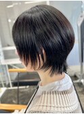 (c14)大人ショートハイライト髪質改善キッズカット前髪30代40代