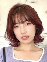 カムジーヘッドカミノウラ(COMEGHEAD KAMINOURA)&nbsp;上乃裏ダブルカラーくびれボブイルミナカラー顔周りレイヤーボブ