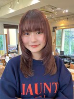 ガーデン 渋谷(GARDEN)&nbsp;ミディアム　レイヤー　顔周りカット　似合わせ　小顔　暖色