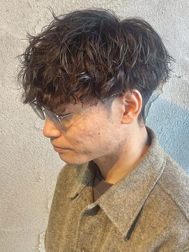 ニアウ 高崎店(Niau) メンズマッシュツイストスパイラルパーマ群馬高崎眉毛韓国