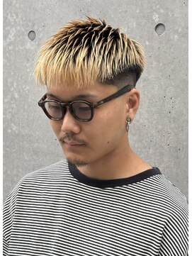 グラッシー(GLASSY) スキンフェード/ツイストピンパーマ/スパイキーベリーショート＃