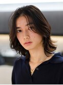 メンズミディアム　メンズボブ　毛流れスパイラル