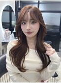 ◎小顔ヘア　レイヤーカットワンホンヘア韓国ヘア
