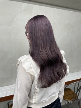 ニコ トウキョウ 渋谷(nico TOKYO) ダブルカラーチェリーレッドピンクブラウン韓国レイヤーロング