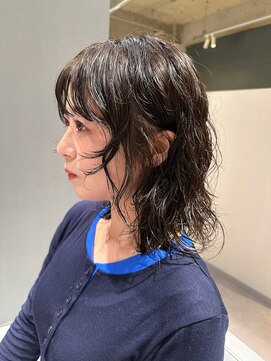 ウルフパーマ/レイヤーパーマ/ミディアムパーマ/くびれパーマ