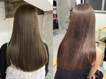 ヨーク(YOKE)の写真/縮毛矯正、ストレートならYOKEにお任せ☆広がり、うねりを抑えて自然で柔らかストレートに![仙台/仙台駅前]