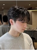 men's/顔周り/ニュアンスパーマ/黒染め/韓国/ダウンパーマ