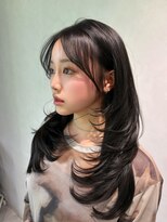 リアン バイ キートス(Lien by kiitos)&nbsp;耳かけしても可愛い顔周りカット×レイヤーカット
