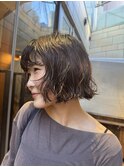 《moeka》ボブパーマレイヤーパーマミディアムレイヤーカット