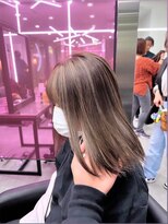 アース コアフュールボーテ 諏訪店(EARTH coiffure beaute) ハイライトカラー_ミルクティー_ケアブリーチ