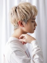 モッズヘア メン 仙台愛子駅前店(mod's hair men)&nbsp;10代20代カジュアル学生ホワイトブロンドフェザーマッシュb仙台