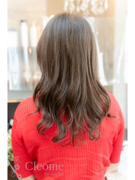 クレオメ バイ スーリール 五反田店(cleome by sourire) ♪オリーブグレー大人ガーリーココアベージュ小顔レイヤー前髪