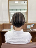 トップヘアー 中庄店(TOP HAIR fuapua) 白髪を生かしたブリーチなしアンブレラカラー(白髪率50%以上)