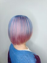 アン(Hair make un)&nbsp;ペールブルー/ペールピンク/ブリーチ/ハイトーン/大宮/髪質改善