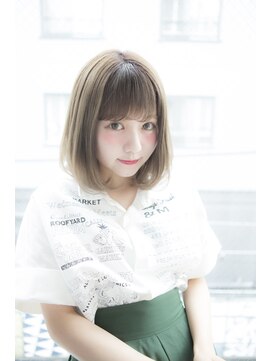 サロンドミルク 原宿(salon de MiLK) 【salon de MiLK 原宿】ハイトーンアッシュベージュ×ワンカール