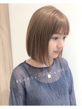 ラノバイヘアー(Lano by HAIR) 【lano by hair 】ミルクティーフォギーベージュカラー